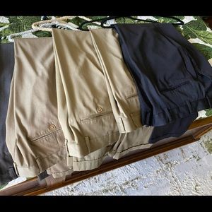 Six pairs of Jos A Banks Traveler Collection men’s dress pants 38 x 32